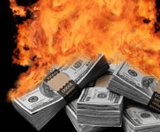 burning money